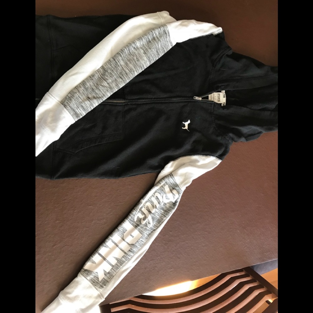 Pink zip up size S